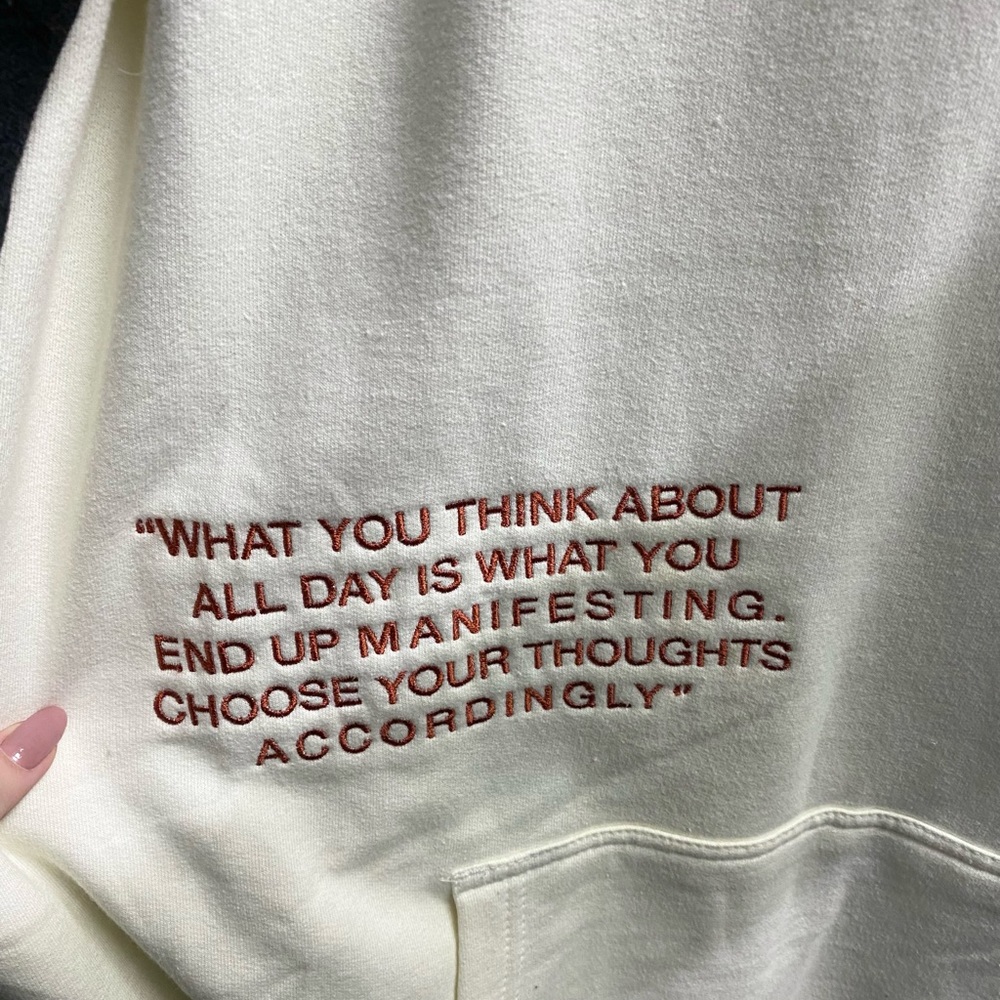 cream mayfair overzied hoodie